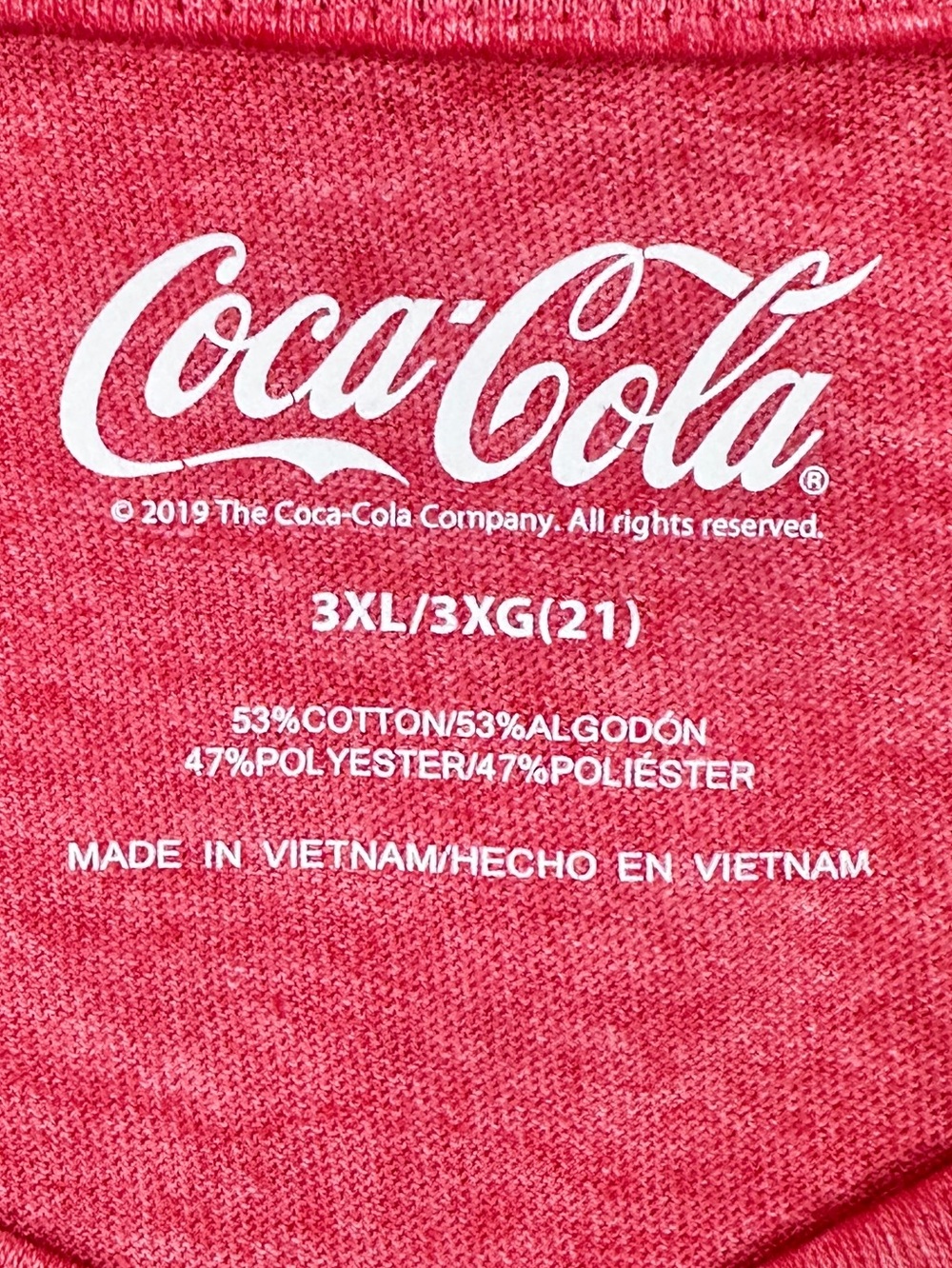 Coca Cola Women's Red V-Neck Tee breathable 53% cotton - Picture 2 of 8